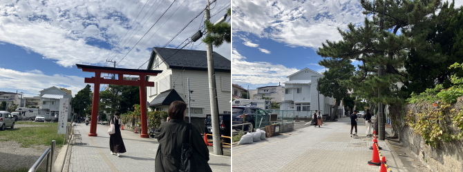 森戸神社・一色海岸 森戸神社・一色海岸